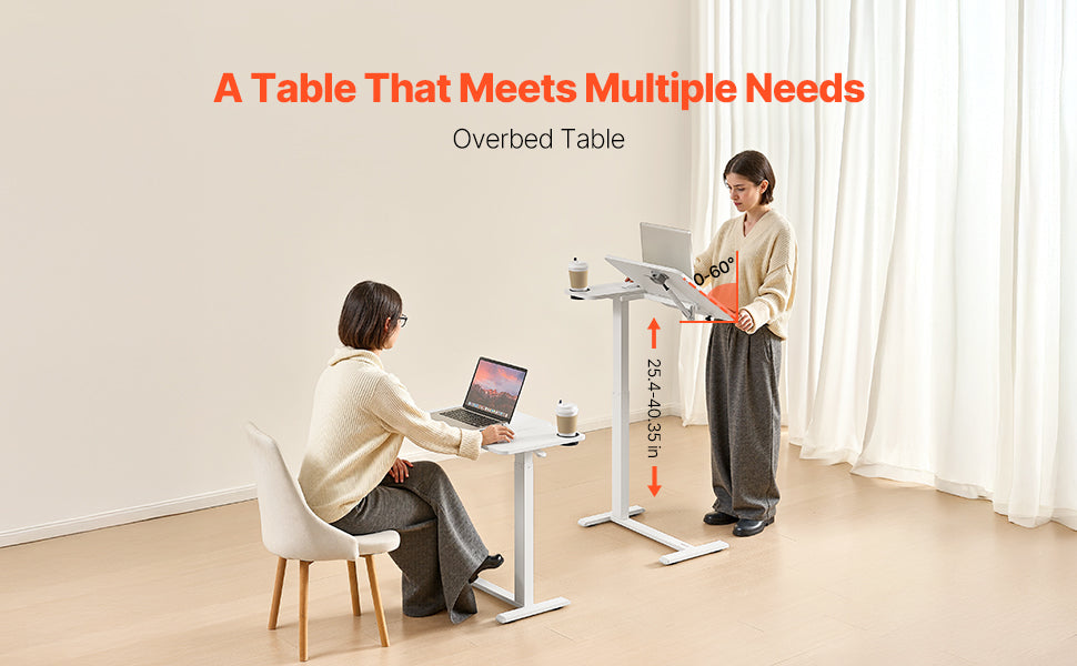 Overbed Bedside Adjustable Table