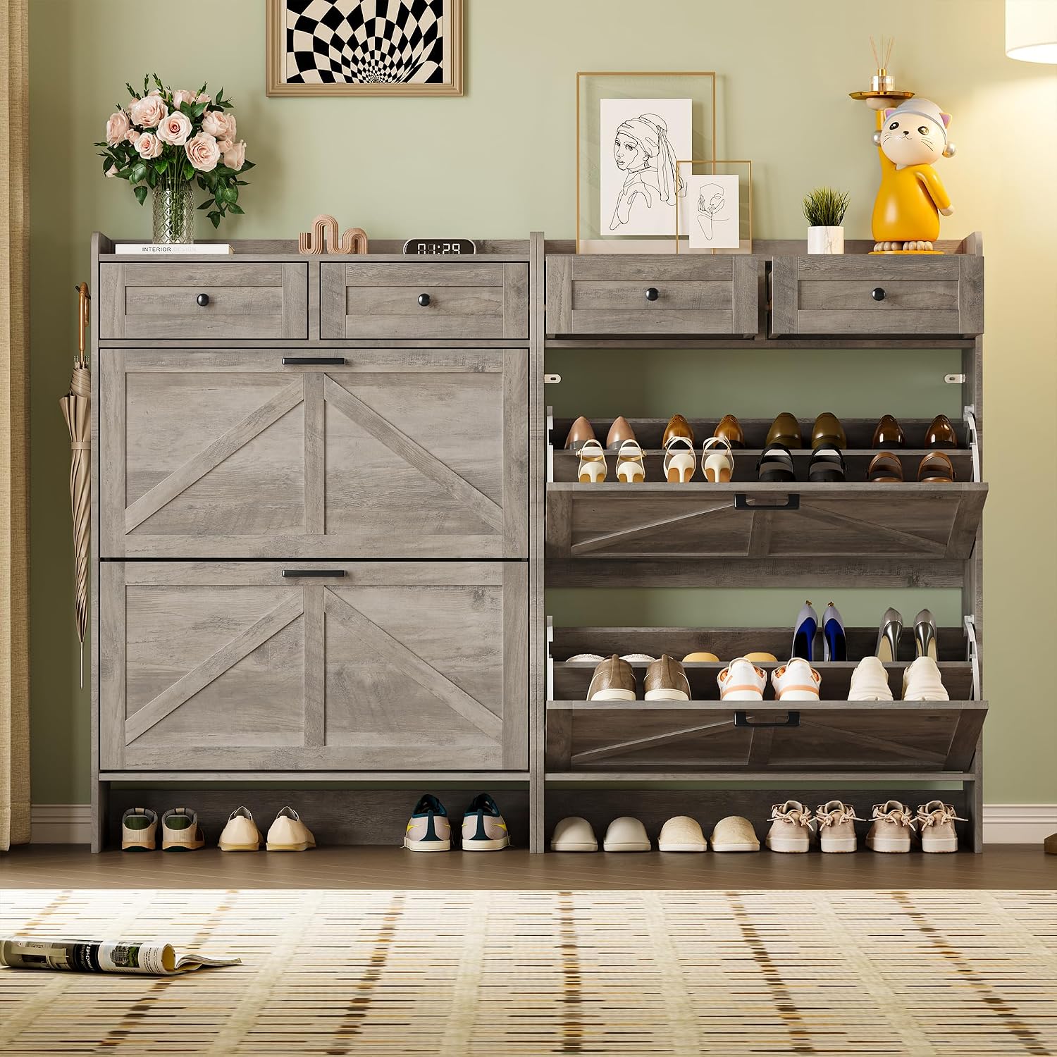 Shoe Storage Cabinet for Entryway