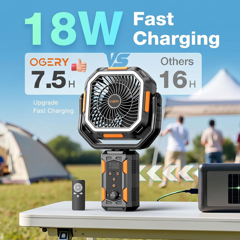 Portable Fan with Adjustable Height Stand