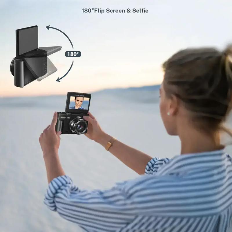 4K Digital Camera for Photography with 64MP
