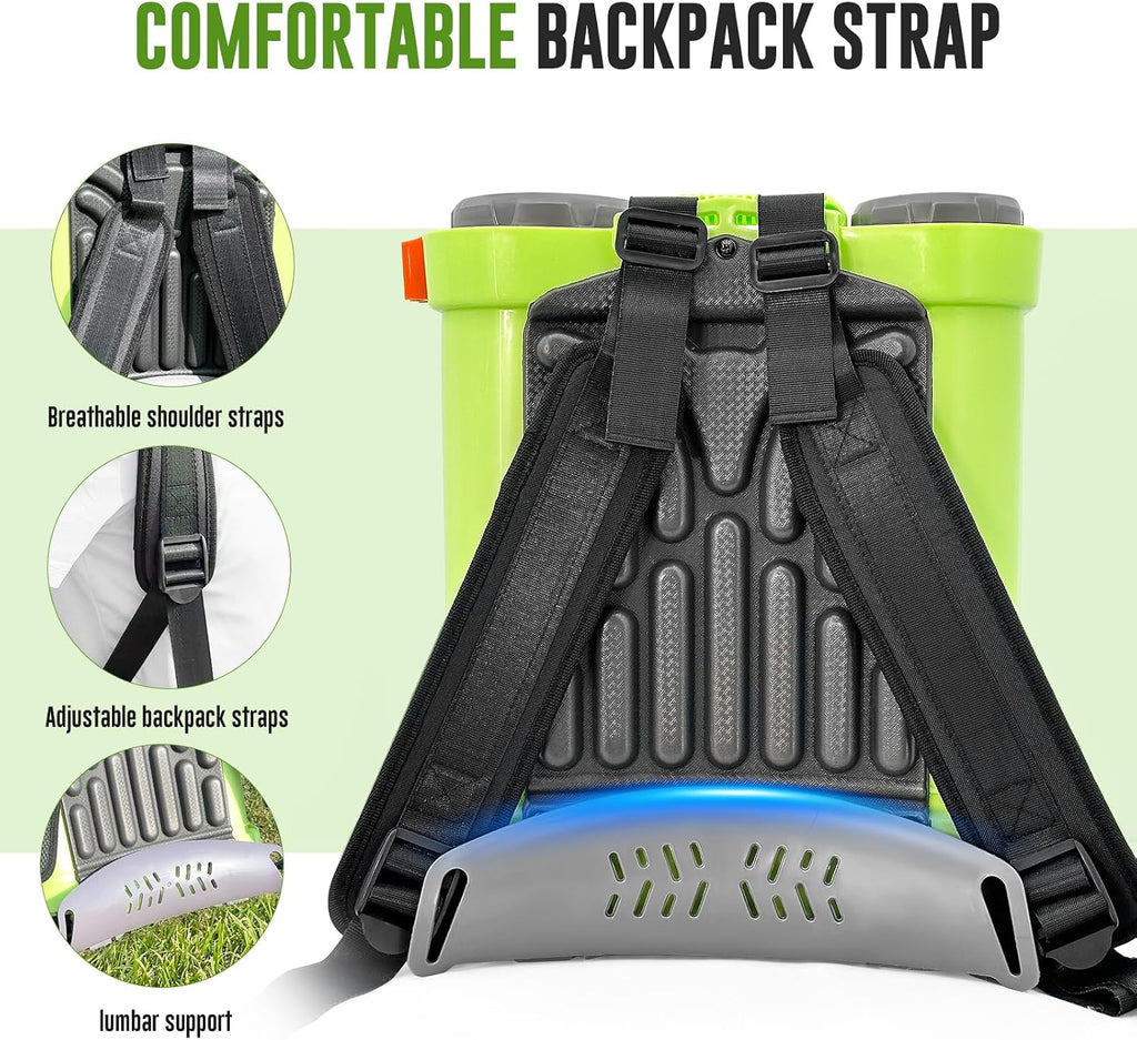 Battery Powered Backpack Sprayer 80 PSI 3.2 Gallon