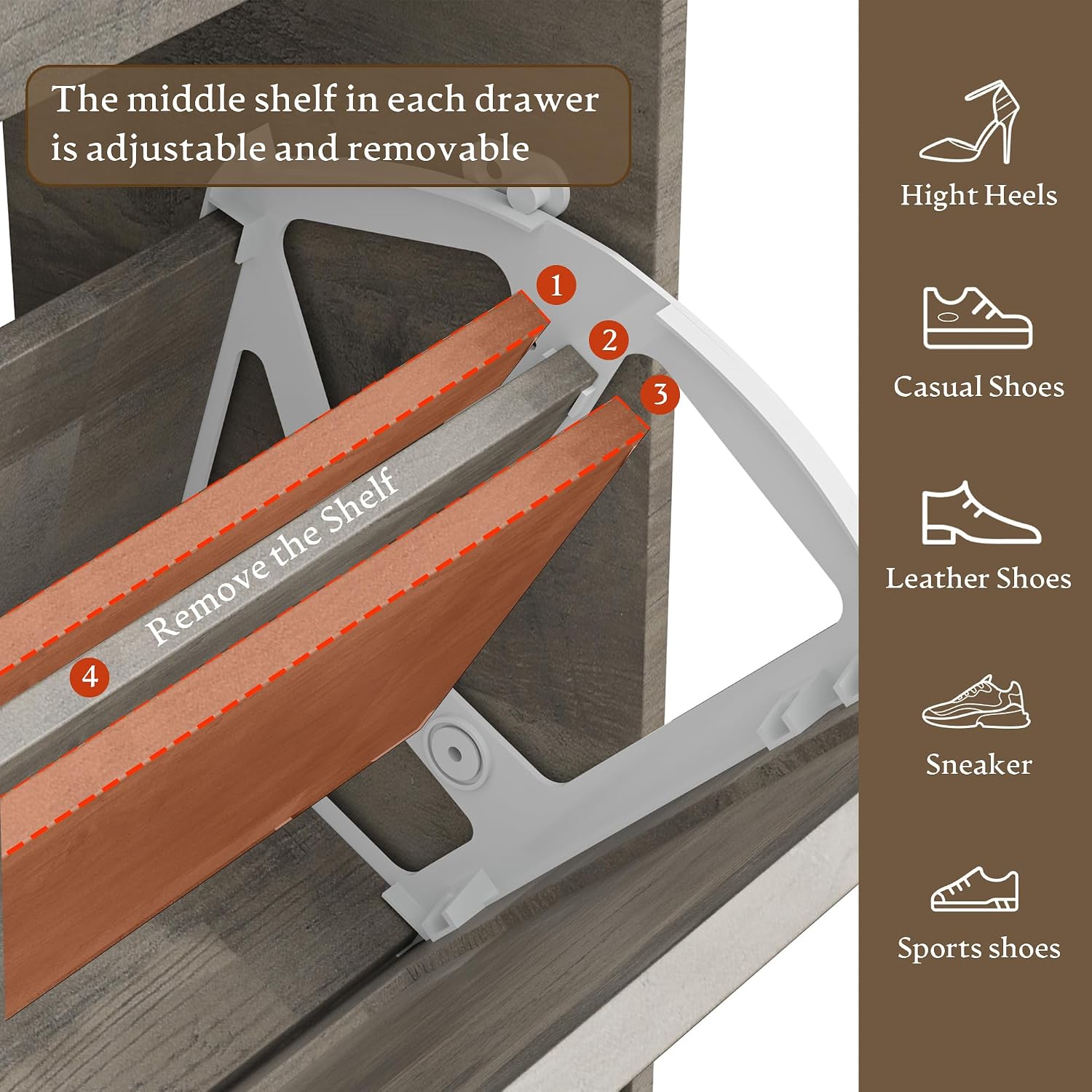 Shoe Storage Cabinet for Entryway