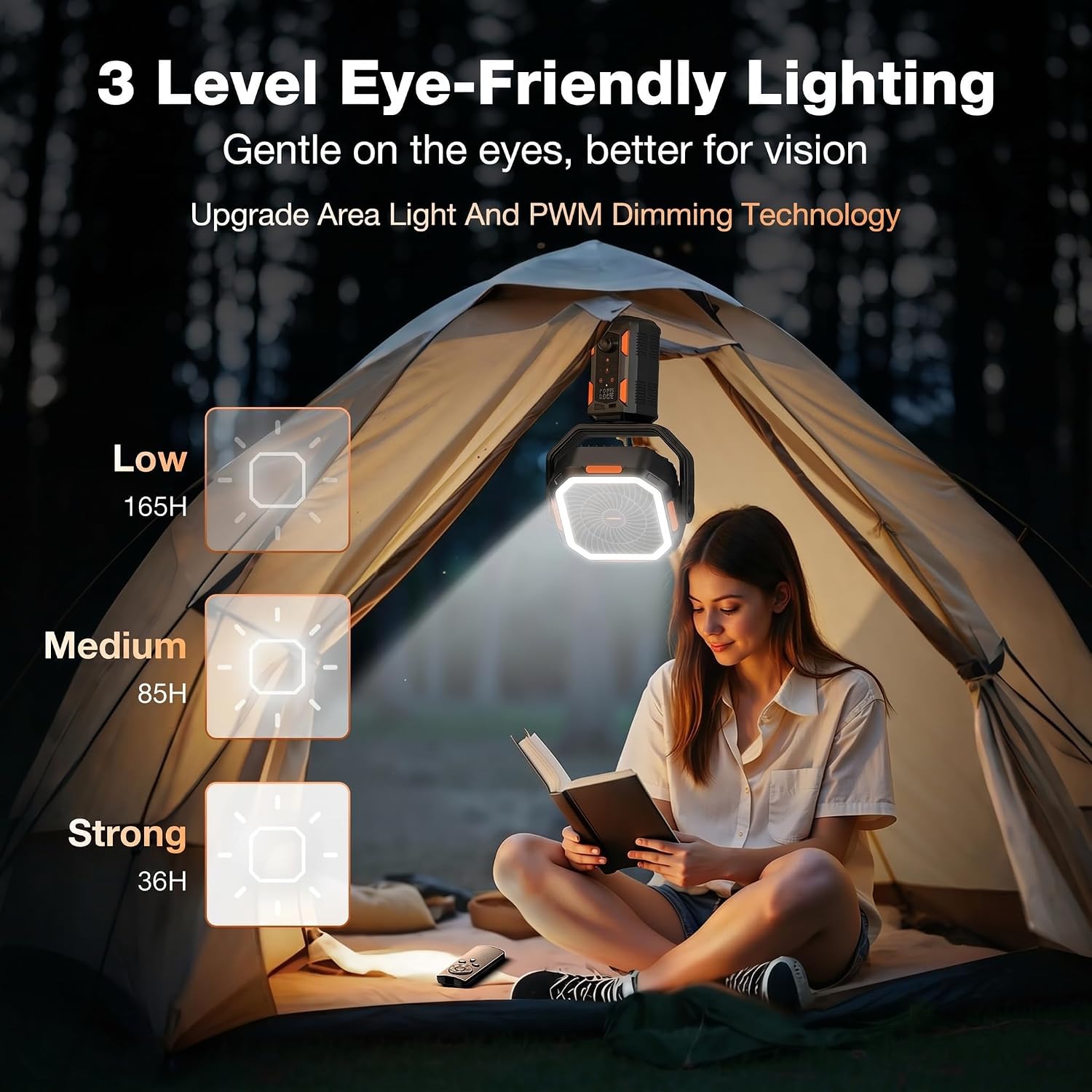 Portable Fan with Adjustable Height Stand